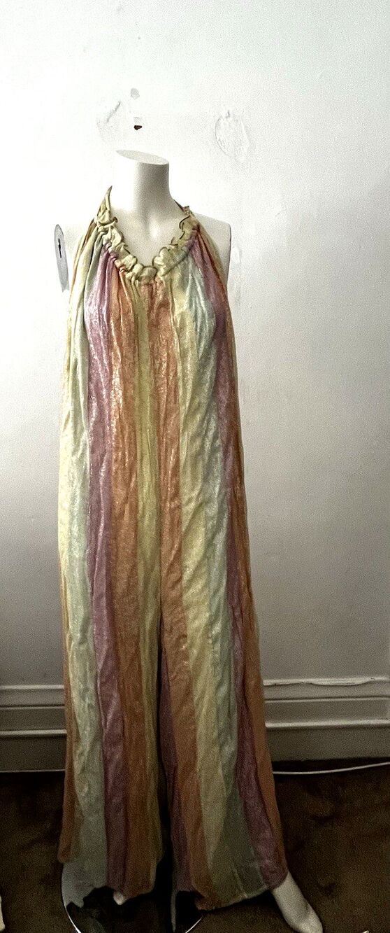 Anthropologie x Sundress Jumpsuit M/L Sophie Boho Fairy Pastel Whimsical Regency